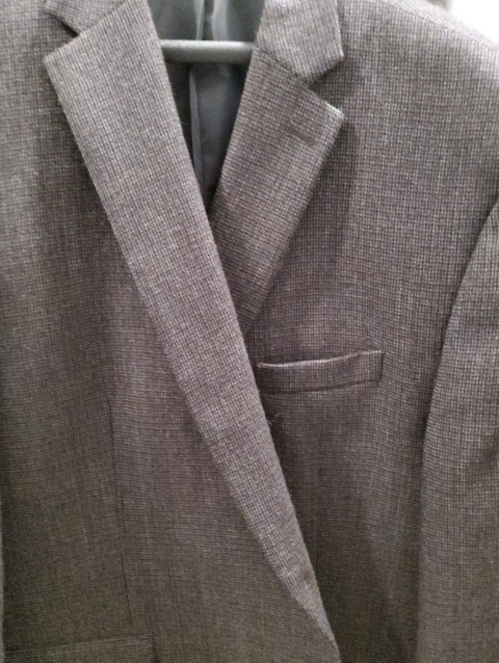 Chaps Men's Gray Notch-Lapel Sport Coat 50R